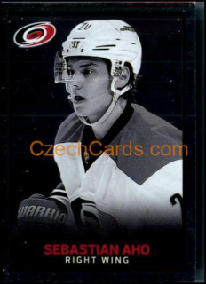 Sebastian Aho 2017/18 Panini NHL sticker foil #42