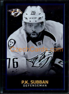 P.K. Subban 2017/18 Panini NHL sticker foil #362