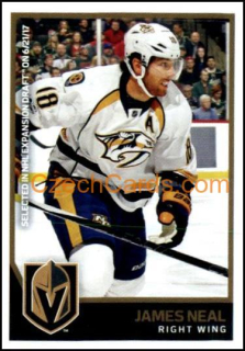 James Neal 2017/18 Panini NHL sticker #427