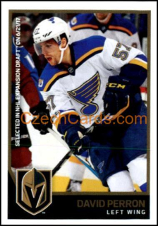 David Perron 2017/18 Panini NHL sticker #428