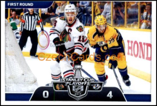 Chicago Blackhawks vs. Nashville Predators 2017/18 Panini NHL sticker #479