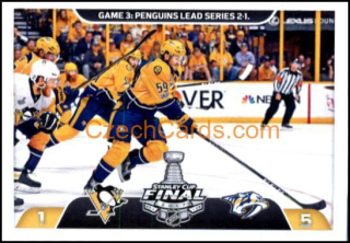 Pittsburgh vs Nashville Game 3 2017/18 Panini NHL sticker #495