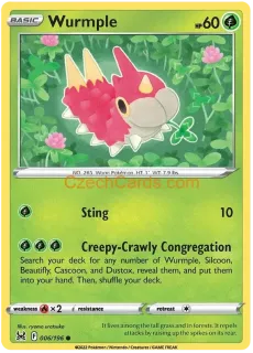 Wurmple 6/196 Pokémon Lost Origin Common