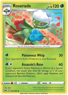 Roserade 15/196 Pokémon Lost Origin Uncommon