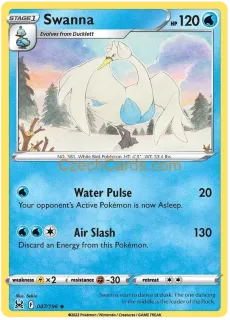 Swanna 47/196 Pokémon Lost Origin Uncommon