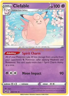 Clefable 63/196 Pokémon Lost Origin Rare