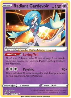 Radiant Gardevoir 69/196 Pokémon Lost Origin Holo Rare