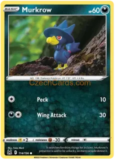 Murkrow 114/196 Pokémon Lost Origin Common