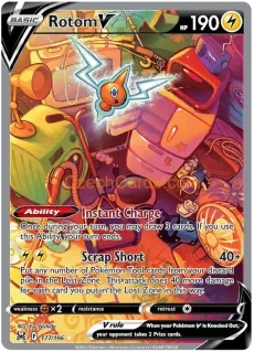 Rotom V 177/196 Pokémon Lost Origin Ultra Rare Alternate Full Art