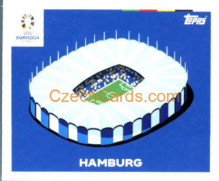 Hamburg Stadium 2024 Topps UEFA Euro sticker #EURO7