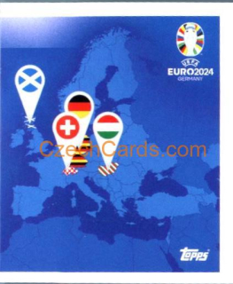 Overview Group A 2/2 2024 Topps UEFA Euro sticker #GA2