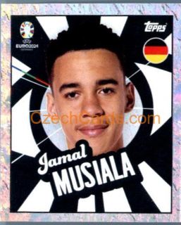 Jamal Musiala 2024 Topps UEFA Euro sticker foil #GER-PTW