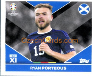 Ryan Porteous 2024 Topps UEFA Euro sticker  #SCO-TOP2