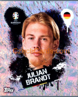 Julian Brandt 2024 Topps UEFA Euro sticker foil #GER3