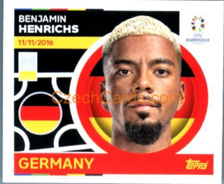 Benjamin Henrichs 2024 Topps UEFA Euro sticker #GER6