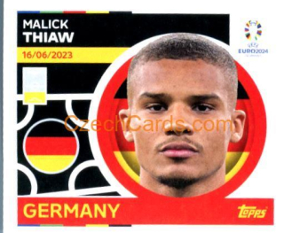 Malick Thiaw 2024 Topps UEFA Euro sticker #GER7