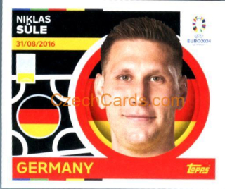 Niklas Süle 2024 Topps UEFA Euro sticker #GER9