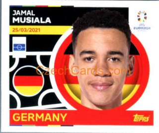 Jamal Musiala 2024 Topps UEFA Euro sticker #GER11