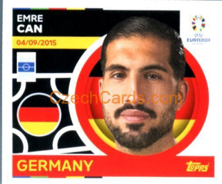 Emre Can 2024 Topps UEFA Euro sticker #GER13