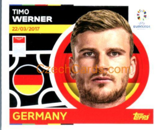 Timo Werner 2024 Topps UEFA Euro sticker #GER14