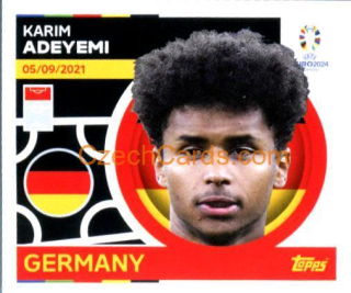 Karim Adeyemi 2024 Topps UEFA Euro sticker #GER18