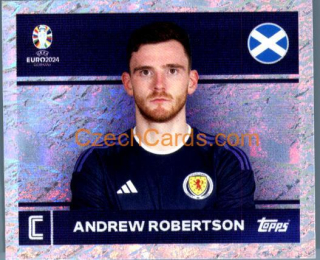 Andrew Robertson 2024 Topps UEFA Euro sticker foil #SCO2