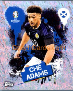 Ché Adams 2024 Topps UEFA Euro sticker foil #SCO3