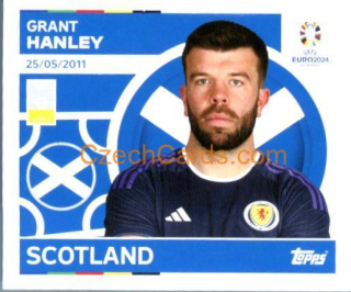 Grant Hanley 2024 Topps UEFA Euro sticker #SCO5