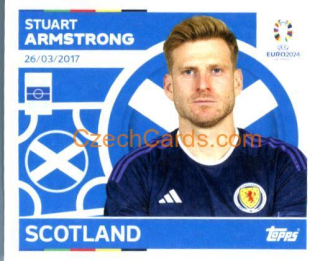 Stuart Armstrong 2024 Topps UEFA Euro sticker #SCO13