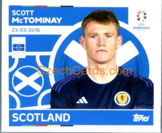 Scott McTominay 2024 Topps UEFA Euro sticker #SCO16