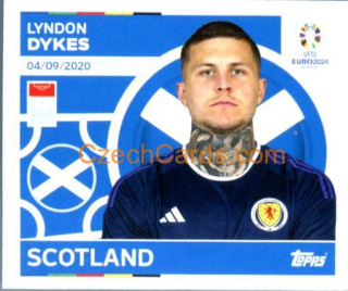 Lyndon Dykes 2024 Topps UEFA Euro sticker #SCO20