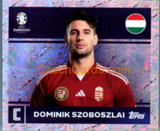 Dominik Szoboszlai 2024 Topps UEFA Euro sticker foil #HUN2