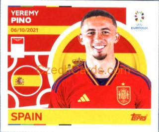 Yeremy Pino 2024 Topps UEFA Euro sticker #ESP18