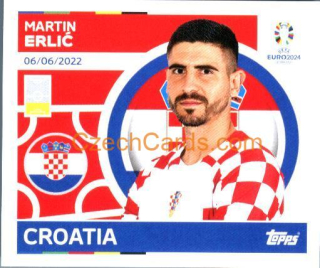 Martin Erlić 2024 Topps UEFA Euro sticker #CRO6