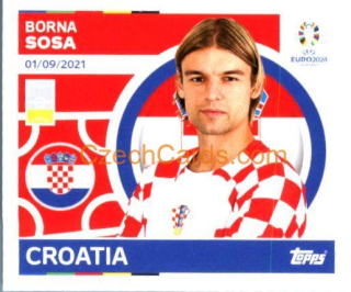 Borna Sosa 2024 Topps UEFA Euro sticker #CRO8