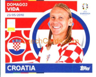 Domagoj Vida 2024 Topps UEFA Euro sticker #CRO10