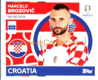 Marcelo Brozović 2024 Topps UEFA Euro sticker #CRO13