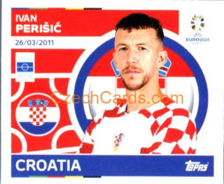 Ivan Perišić 2024 Topps UEFA Euro sticker #CRO14