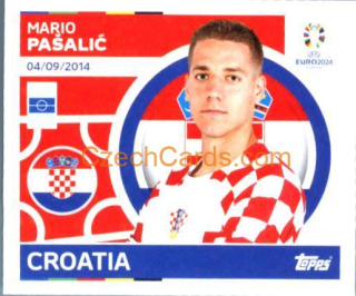 Mario Pašalić 2024 Topps UEFA Euro sticker #CRO15