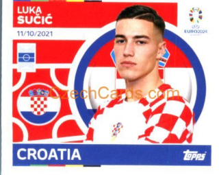 Luka Sučić 2024 Topps UEFA Euro sticker #CRO17