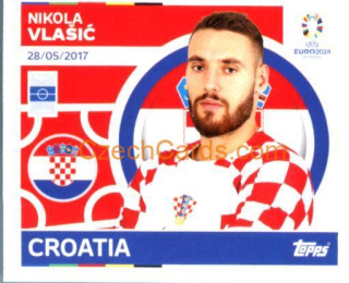 Nikola Vlašić 2024 Topps UEFA Euro sticker #CRO18