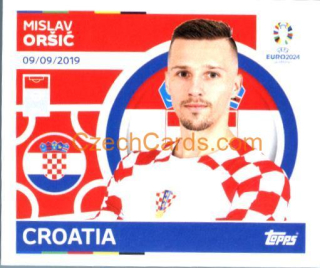 Mislav Oršić 2024 Topps UEFA Euro sticker #CRO19