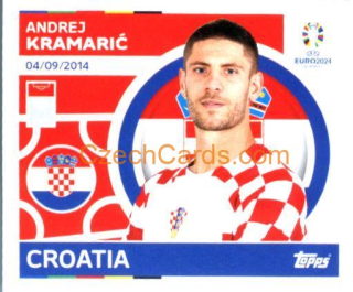 Andrej Kramarić 2024 Topps UEFA Euro sticker #CRO20