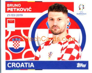 Bruno Petković 2024 Topps UEFA Euro sticker #CRO21