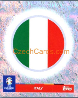 Emblem Italy 2024 Topps UEFA Euro sticker foil #ITA1