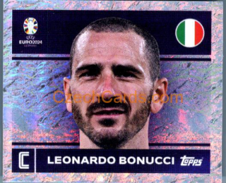 Leonardo Bonucci 2024 Topps UEFA Euro sticker foil #ITA2