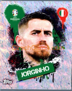 Jorginho 2024 Topps UEFA Euro sticker foil #ITA3