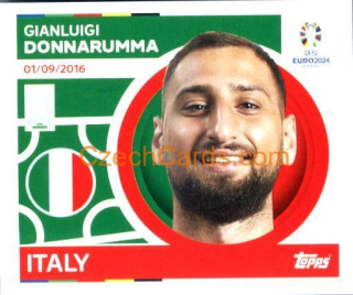 Gianluigi Donnarumma 2024 Topps UEFA Euro sticker #ITA4