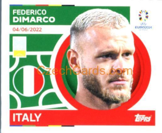 Federico Dimarco 2024 Topps UEFA Euro sticker #ITA10