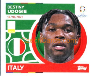 Destiny Udogie 2024 Topps UEFA Euro sticker #ITA12